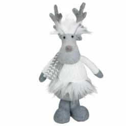 Cheapest 🎁 12.5'' Gray and White Standing Moose Tabletop 🎄 Christmas Decoration by Northlight 😍
