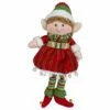 Coupon ✔️ 14'' Red and Green Plush Jingle Bell Girl Elf 🎄 Christmas Figure by Northlight 🤩