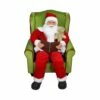 Best Sale 🌟 32" Santa Claus Sitting in Green Arm Chair 🎄 Christmas Figure by Northlight 🔥