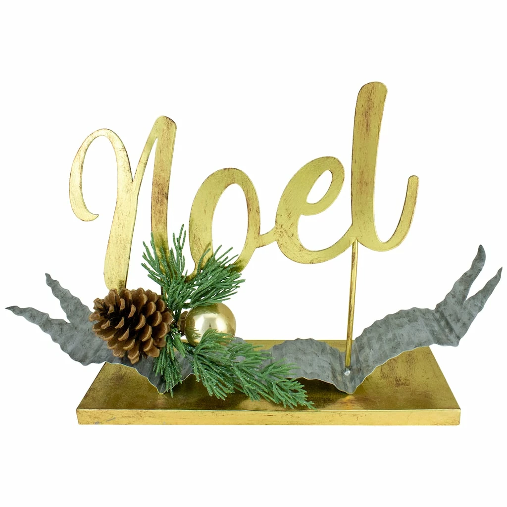 Flash Sale π 11" Pine & Pinecone NOEL Tabletop π Christmas Décor by Northlight π