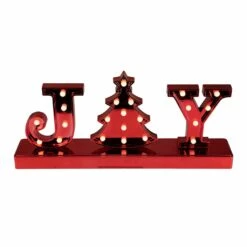 Buy ❤️ 6.5" LED Red Joy ❄ Christmas Marquee Sign by Northlight 👍