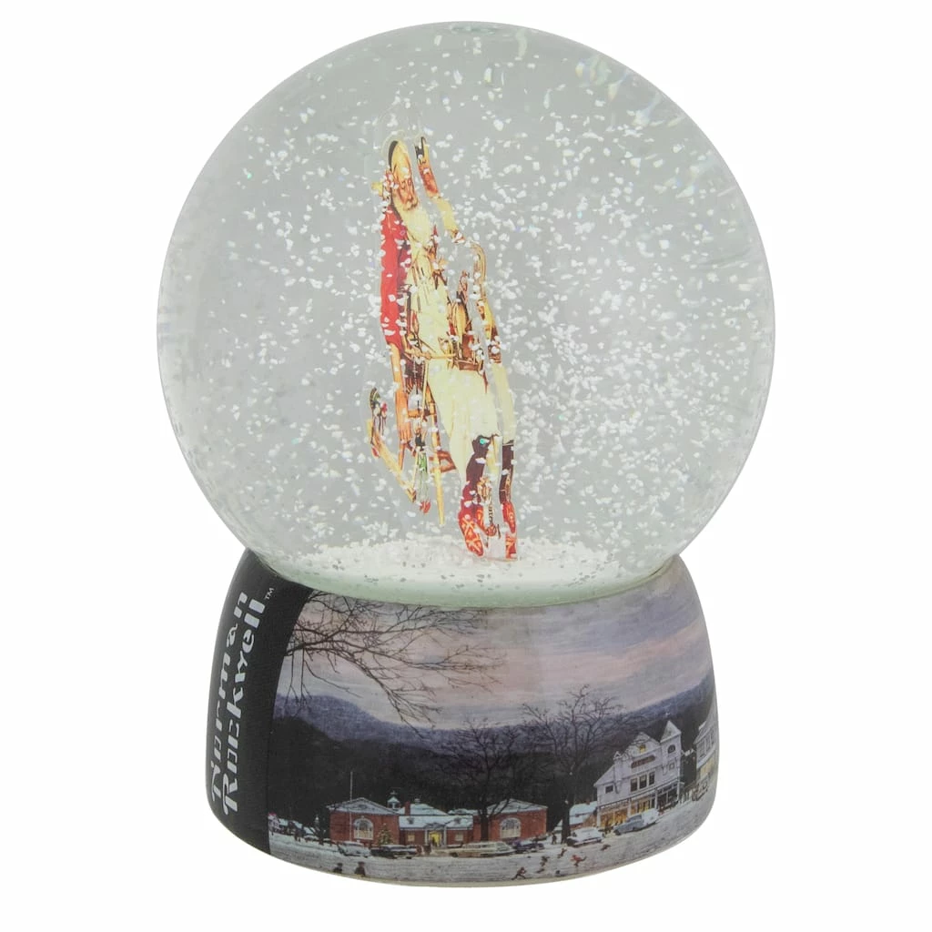 Hot Sale ๐ 6.5" Norman Rockwell Santa and His Helpers โ Christmas Snow Globe by Northlight ๐ - Image 5