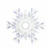Best Pirce 🎁 15" LED Pure White & Blue Snowflake 🎁 Christmas Window Silhouette Décor by Northlight 😉