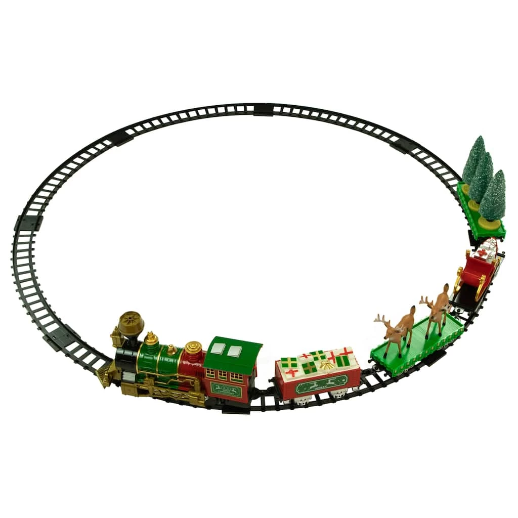 Discount 🥰 22-Piece Lighted & Animated 🎅 Christmas Train Set by Northlight 😀