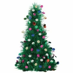 Outlet 🎁 24" 🎁 Christmas Tinsel Tree Centerpiece with Ornaments by Amscan ✔️