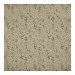 Best Sale 🛒 Pine Greenery on Brown Cotton Twill Napkin by Designs Direct 😍