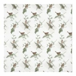 Best reviews of ⭐ Pine Birds on White Cotton Twill Napkin by Designs Direct ⭐