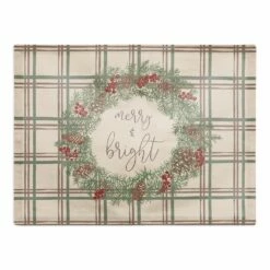 Cheap 🧨 Merry & Bright Plaid Cotton Twill Placemat by Designs Direct ✨