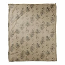 Promo 🛒 Pinecones on Brown Coral Fleece Blanket by Designs Direct 😉