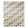 New 💯 Pinecones on White Coral Fleece Blanket by Designs Direct 🔥