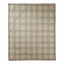 Best Sale ✔️ Holiday Plaid on Brown Coral Fleece Blanket by Designs Direct 👍