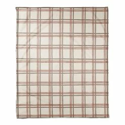 Cheap 🔔 Holiday Plaid on White Coral Fleece Blanket by Designs Direct ⭐