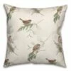 Best Sale 😉 White Pine & Birds Throw Pillow by Designs Direct ⌛