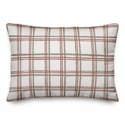 Deals ๐ White & Red Holiday Plaid Throw Pillow by Designs Direct ๐งจ
