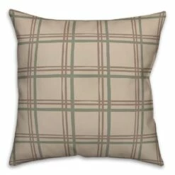 Coupon 😉 Brown Holiday Plaid Throw Pillow by Designs Direct ✨