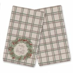 Coupon ๐ Merry & Bright Plaid Tea Towel Set by Designs Direct ๐ฅฐ