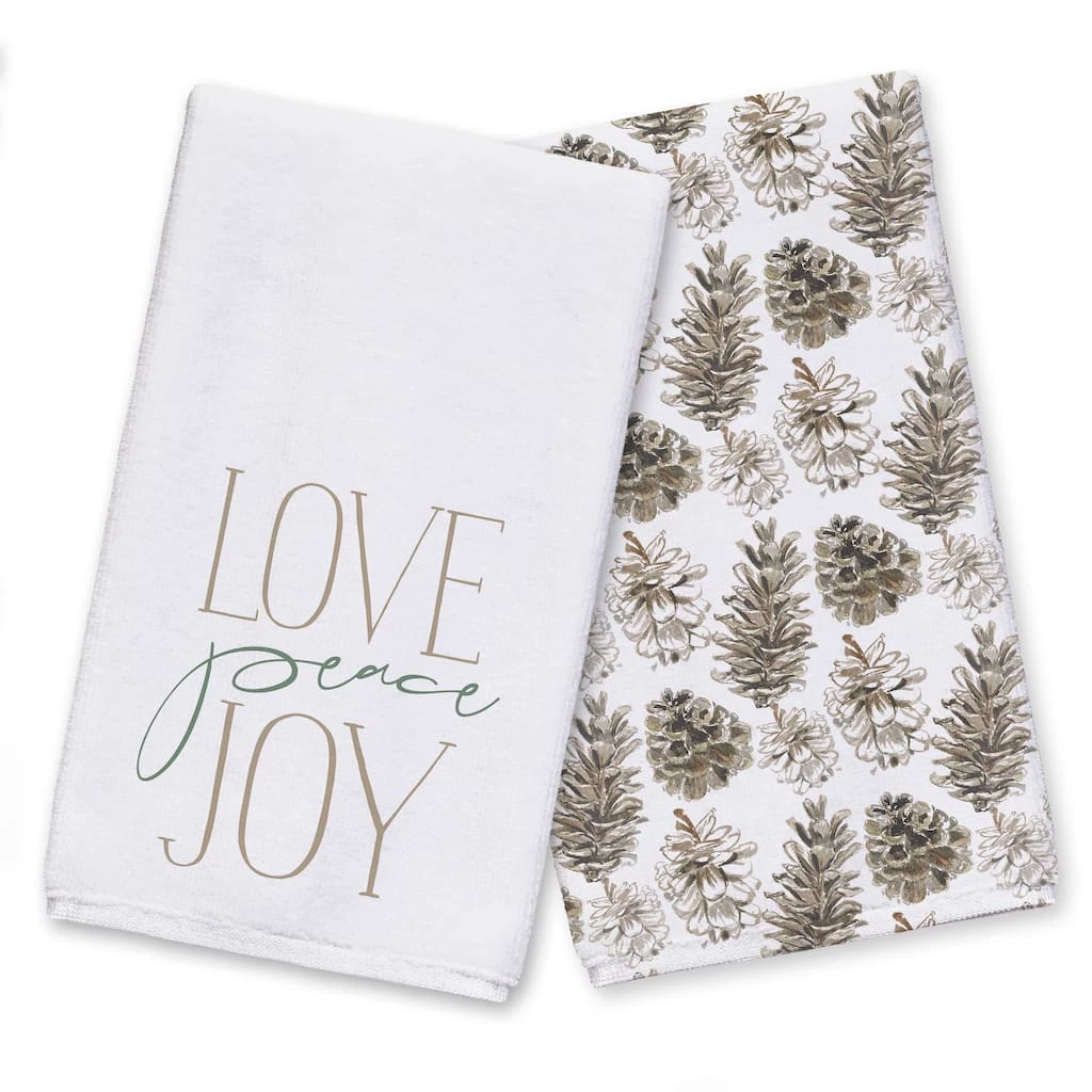 Coupon 👍 Love, Peace & Joy Tea Towel Set by Designs Direct 🛒