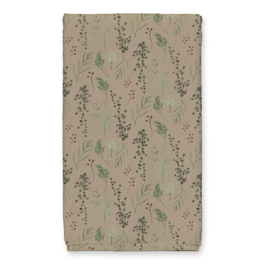 Best deal ๐ฏ Brown Holly Jolly โ Christmas Tea Towel Set by Designs Direct โ - Image 3