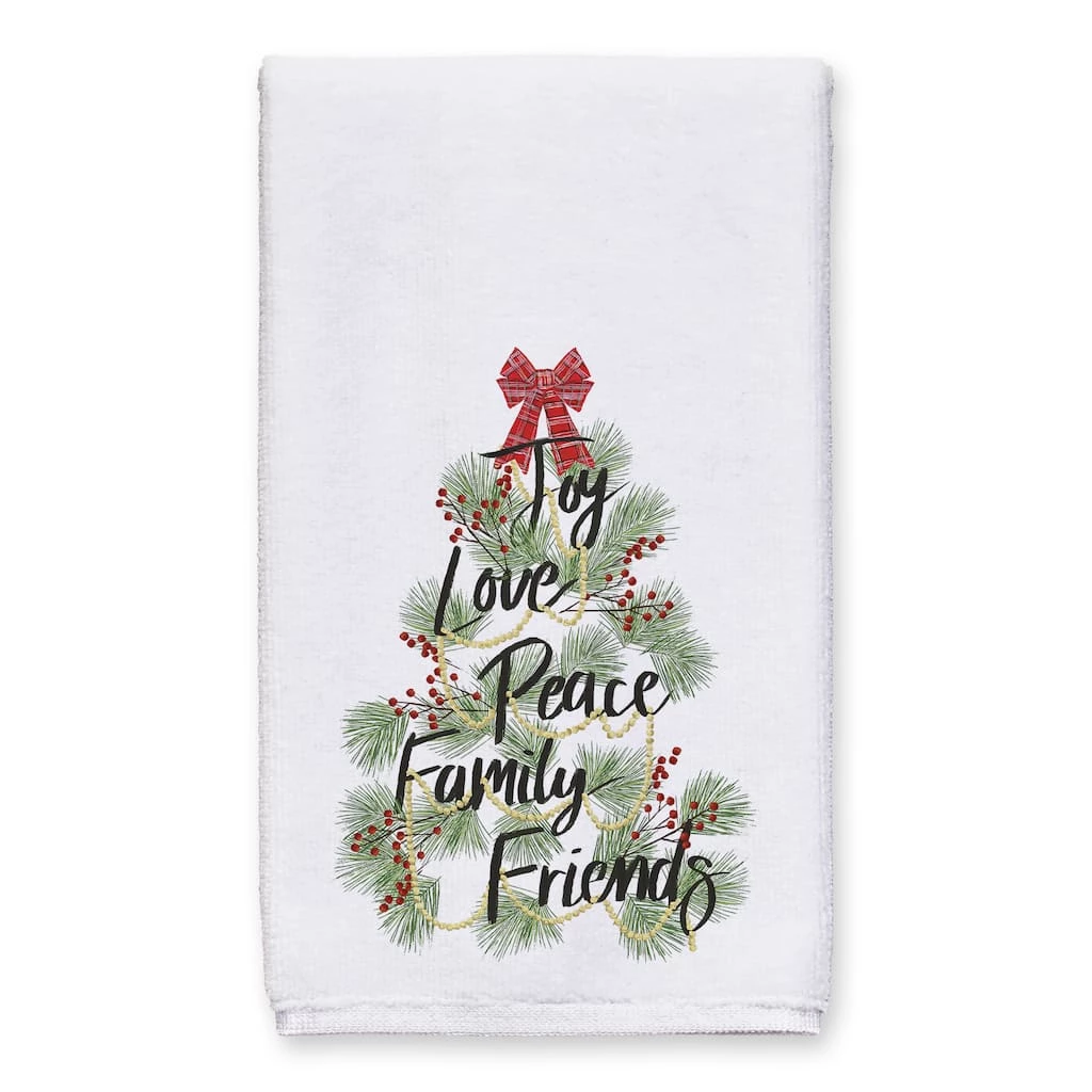 Top 10 😀 White 🎄 Christmas Word Tree Tea Towel Set by Designs Direct 👍 - Image 2