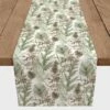 Outlet 😍 90" Pinecones & Greenery Cotton Twill Runner by Designs Direct 🛒