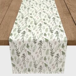 Best reviews of ✔️ 90" Pine Greenery Cotton Twill Runner by Designs Direct 👏