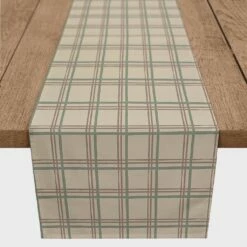 Best deal ๐ 72" Brown Holiday Plaid Cotton Twill Runner by Designs Direct โ๏ธ