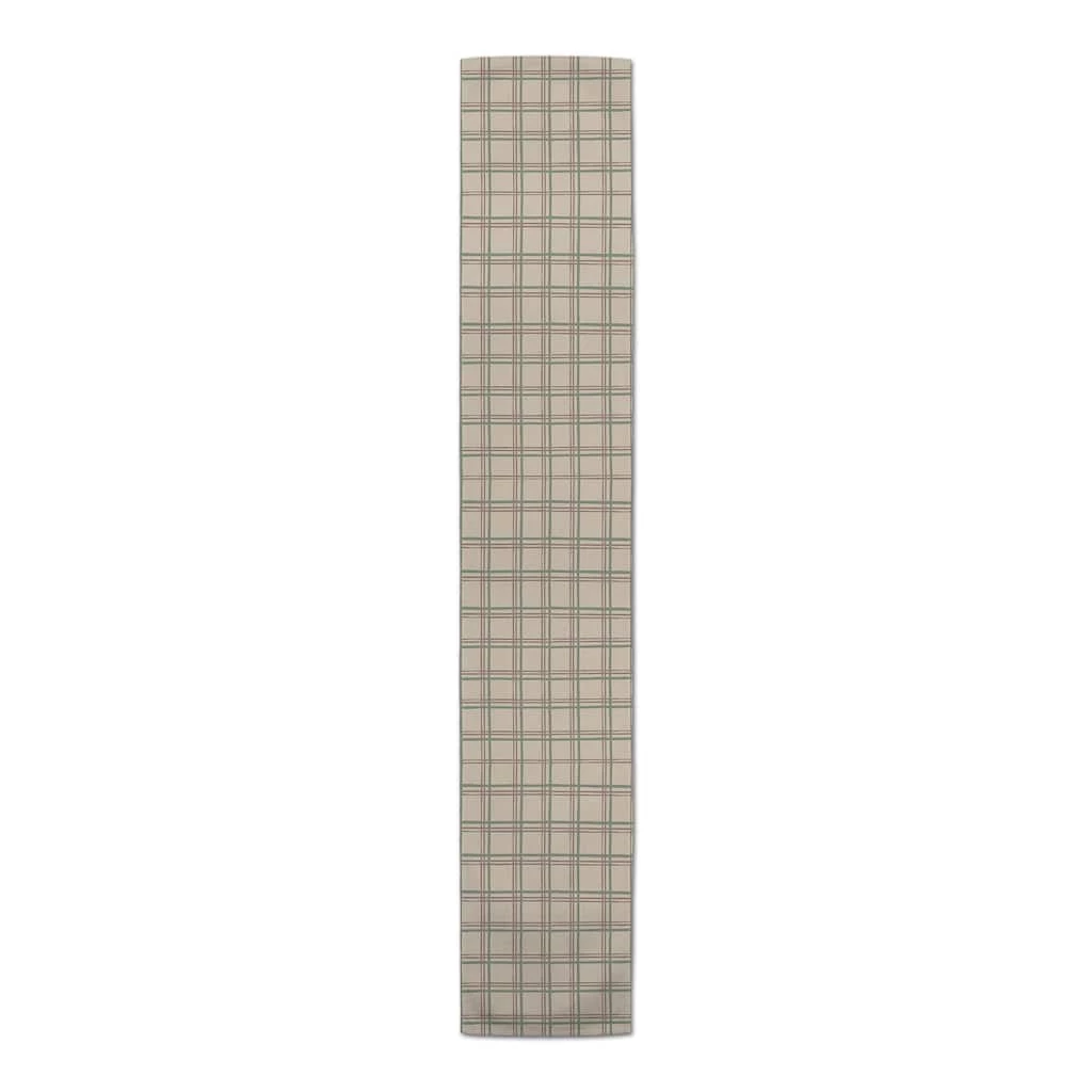 Best deal 🎉 72" Brown Holiday Plaid Cotton Twill Runner by Designs Direct ✔️ - Image 3