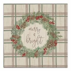 Cheap ๐ Merry & Bright Plaid Canvas Wall Art by Designs Direct ๐